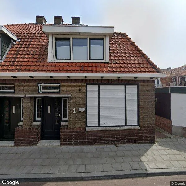 Straatbeeld van de Meulemeesterstraat 1, 4401KD Yerseke