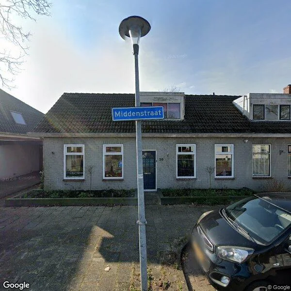 Straatbeeld van Middenstraat 20, 9611KK Sappemeer