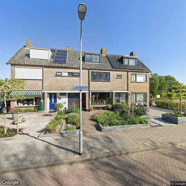 Straatbeeld van Rozenstraat 61, 1723XR Noord-Scharwoude