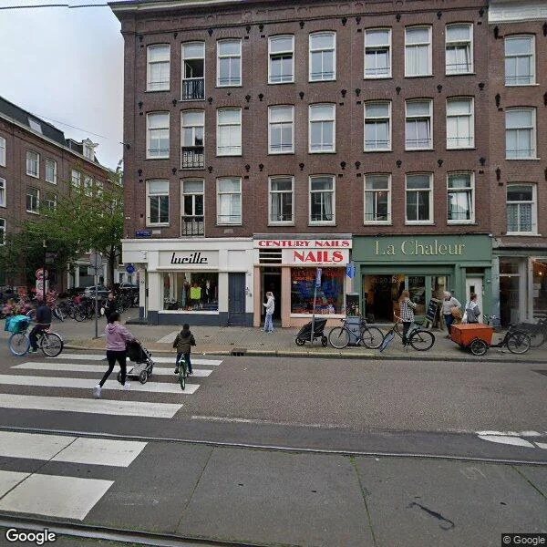 Straatbeeld van Van Woustraat 50B, 1073LM Amsterdam